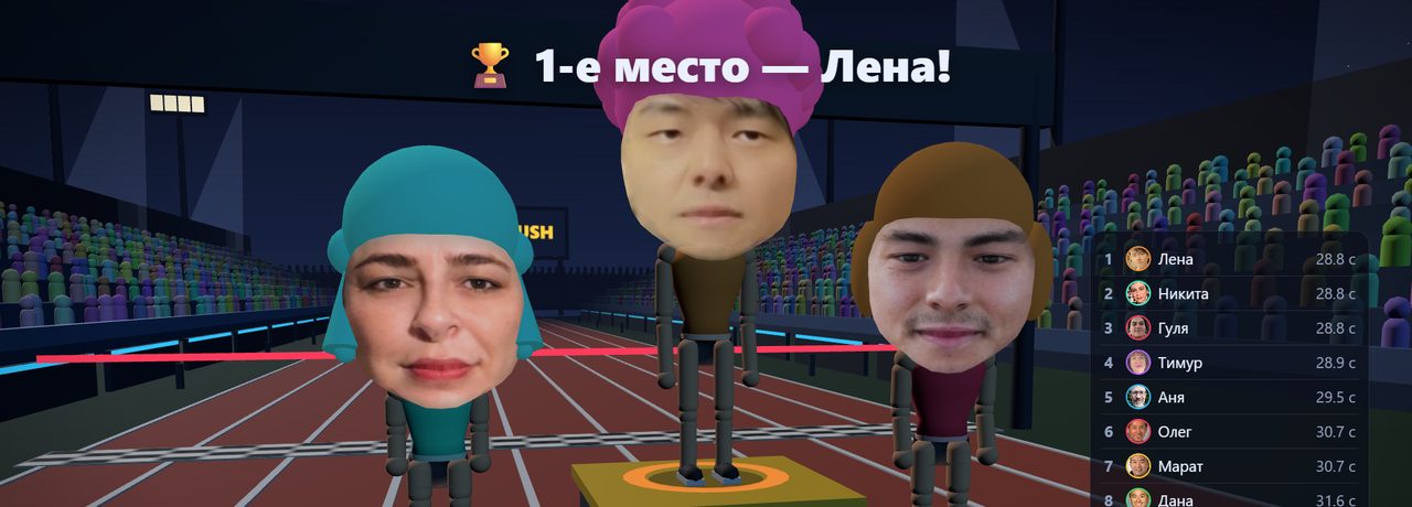 Подиум FACE RUSH: три призёра на тумбах и таблица результатов
